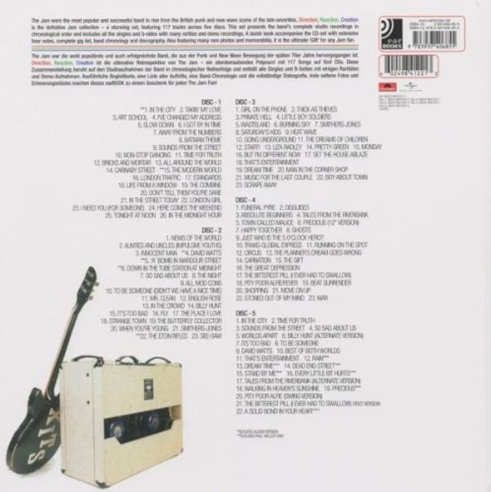 【earBOOKS】Direction, Reaction, Creation The Jam – Direction, Reaction, Creation – Box Set